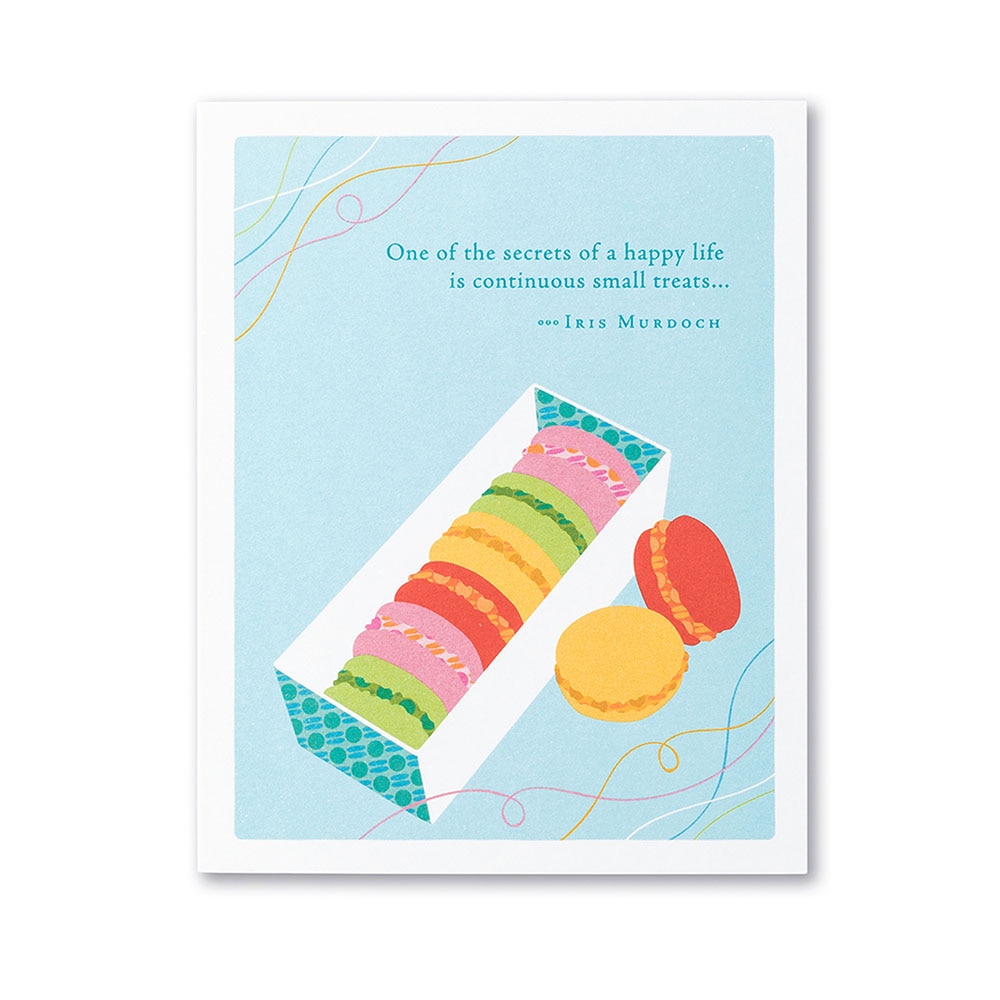 Positively Green, Greeting Card - Birthday, Gifts, Positively Green, One of The Secrets of A Happy, 155729